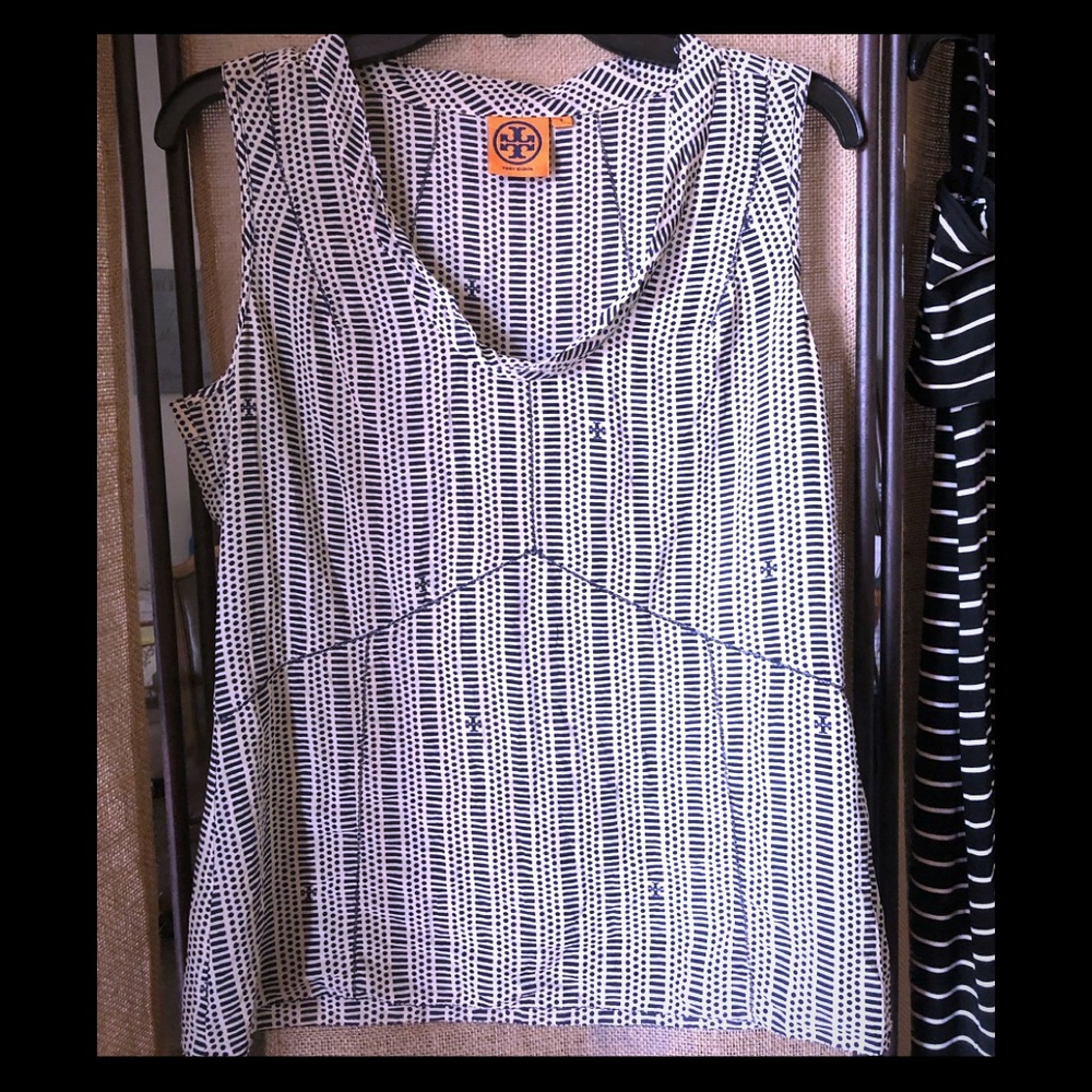 Tory Burch logo blouse